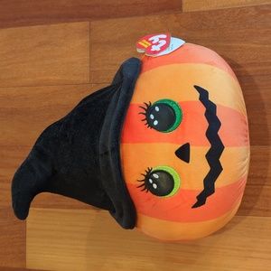 NWT TY Squish-A-Boos Plush - RAMONA the Pumpkin